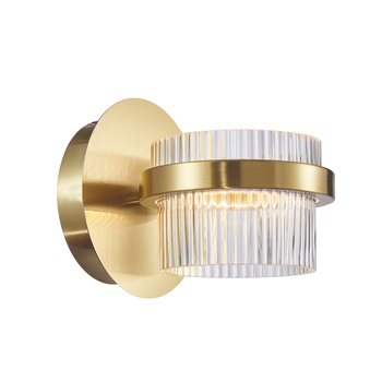 Lampa kinkiet Tiara  Piaskowany złoty z połyskiem WL-77362-9W-GD Italux