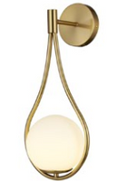 Lampa ścienna DROP biało złota 45 cm Step into Design ST-F079