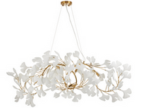 Lampa wisząca BOTANIKA WAVE złoto biała 135 cm Step into Design XY080P-120