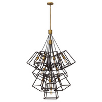 Duży żyrandol Fulton 1 Brązowe / Mosiądz HK-FULTON-13P Elstead Lighting
