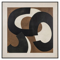 RICHMOND obraz EUPHORIA RIGHT 80x80 cm    brązowy