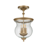 Półplafon Pickering Lane    Naturalny mosiądz Naturalny mosiądz FE-PICKERING-LANE-SF-PNBR Elstead Lighting