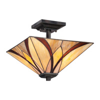Półplafon Asheville Ciemny brąz QZ-ASHEVILLE-SF Elstead Lighting
