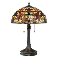 Lampa stołowa Kami Vintage brąz QZ-KAMI-TL Elstead Lighting