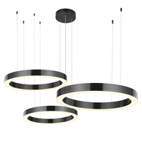 Lampa wisząca CIRCLE 60+80+100 LED TYTAN na 1 podsufitce Step into Design ST-8848-60+80+100 black