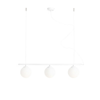 LAMPA WISZĄCĄ BERYL GLASS 3 WHITE
