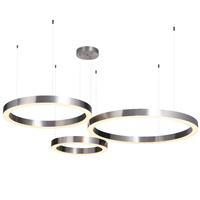Lampa wisząca CIRCLE 40+60+80 LED nikiel na 1 podsufitce Step into Design ST-8848-40+60+80 nickel