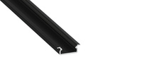 LUMINES Profil typ IVO czarny anodowany 1 m