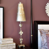 Lampa stołowa Fragment  Srebrna / Postarzane srebro Postarzane srebro FB-FRAGMENT-TL-S Elstead Lighting