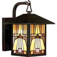Mała latarnia naścienna Inglenook Outdoor Ciemny brąz QZ-INGLENOOK2-S Elstead Lighting