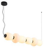Lampa wisząca BRILLA-6 LED biało-czarna 125 cm Step into Design ST-CP241210-6L BLACK WHITE