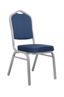 Krzesło bankietowe / konferencyjne ARES   niebieske / srebrne