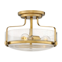 Mały półplafon Harper Stary mosiądz Stary mosiądz HK-HARPER-SFS-HB-CS Elstead Lighting