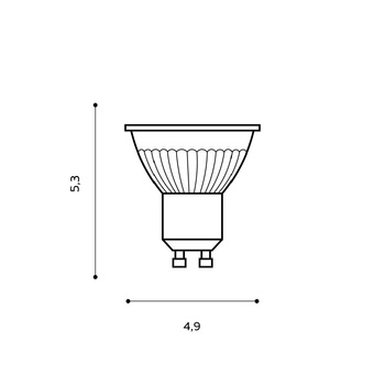 AZZARDO LED 7W GU10 DIMM 3000K Azzardo AZ4023