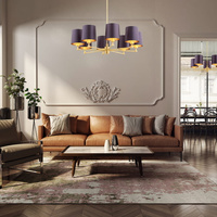 Żyrandol PRINCETON fioletowy E27 5072 Argon