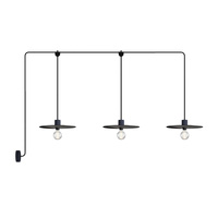 E-Snake EIVA Lampa zewnętrzna IP65 z 3 źródłami światła z podsufitką i kloszami Creative cables BPDE3MDR19-PDE3EL02NESM04DDNER-L