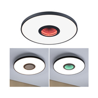 Plafoniera SPACEGLOW Three LED 3D DIM TunW RGB rainbow 21W 1400lm 3000-6500K pilot 230V czarny mat / metal / tworzywo PAULMANN PL71038