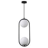 Lampa wisząca COSTA DUO złota 50 cm Step into Design DP0002-2 black