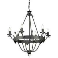 Żyrandol Windsor Grafitowe Grafitowe WINDSOR6-GR Elstead Lighting