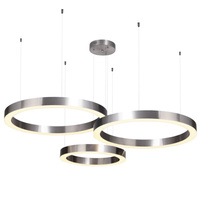 Lampa wisząca CIRCLE 40+60+60 LED nikiel na 1 podsufitce Step into Design ST-8848-40+60+60 nickel
