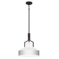 Lampa wisząca Brecken - 2 źródła światła - Postarzany mosiądz Elstead Lighting QZ-BRECKEN-2P-AB-OPAL