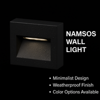 Oprawa ścienna Norlys Namsos 1341GR IP65 3000K Grafitowy