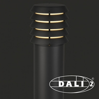 Oprawa ogrodowa słupek Norlys ALTA LED 1456BL DALI2 Czarny 3000K 49cm
