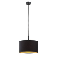 Lampa wisząca KARIN czarny ze złotym środkiem E27 4341 Argon