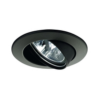 Oprawa wbudowana, ruchoma 51mm czarna downlight LED 12V