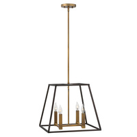 Lampa wisząca / Żyrandol Fulton Brązowe / Mosiądz HK-FULTON-4P Elstead Lighting