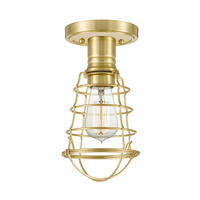 Półplafon Mixon Szczotkowany mosiądz Szczotkowany mosiądz QZ-MIXON-SF-BB Elstead Lighting