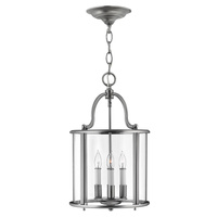 Średnia lampa wisząca Gentry Pewter Pewter HK-GENTRY-P-M-PW Elstead Lighting