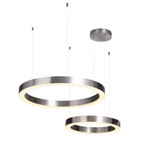 Lampa wisząca CIRCLE 60+80 LED nikiel na 1 podsufitce Step into Design ST-8848-60+80 nickel
