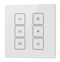Panel dotykowy włącznika ściennego DALI z 3 scenami SR-2422T6-DIM-G1-S3 Sunricher
