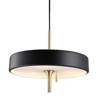Lampa wisząca ARTDECO czarno - złota 35 cm Step into Design MP8872 black
