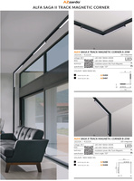 ALFA SAGA II TRACK MAGNETIC CORNER A 25W 3000K Azzardo AZ5496