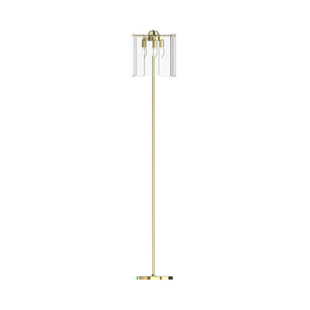 Zumaline Lampa PODŁOGOWA NIRA ZŁOTY/ PRZEŹROCZYSTE SZKŁO 003064-028390