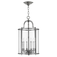 Duża lampa wisząca Gentry Pewter Pewter HK-GENTRY-P-L-PW Elstead Lighting