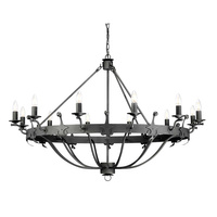 Żyrandol Windsor 1 Grafitowe Grafitowe WINDSOR12-GR Elstead Lighting