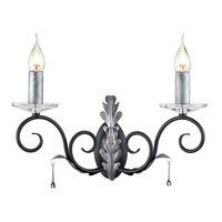 Kinkiet Amarilli Czarny / Srebrna patyna Czarne / Srebrna patyna AML2-BLK-SILVER Elstead Lighting