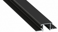 LUMINES Profil LED typ MONO czarny lakierowany pełny bez perforacji 2,02 m