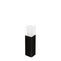 Lampa ogrodowa ryflowana NORLYS FRIGGA E27 2148BL 50cm Czarny