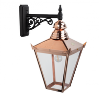Lampa ścienna Norlys, mosiężna, Chelsea, 964,duży E27,Na ramieniu w dół