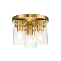 Plafon Brinley Szczotkowany mosiądz Szczotkowany mosiądz KL-BRINLEY-F-BB Elstead Lighting