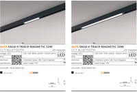 ALFA SAGA II TRACK MAGNETIC 12W CCT BLUETOOTH Azzardo AZ5505