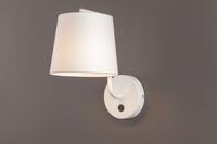 Maxlight Chicago W0193 Kinkiet Biały Abażur