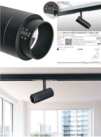 ALFA OPTICA TRACK MAGNETIC 2LINE 12W CCT SWITCH DIM BK Azzardo AZ6256