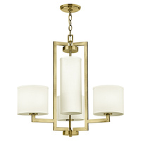 Żyrandol Hampton - 4 źródła światła - Szczotkowany mosiądz Elstead Lighting HK-HAMPTON4-BB