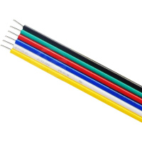 Kabel RGB+CCT 6-PIN przewód wstążk. PRZEWÓD AWG22 1m ULAC253 Unilight
