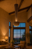 Wysoka Lampa Bambusowa VERTA Boho ULFN413 Unilight